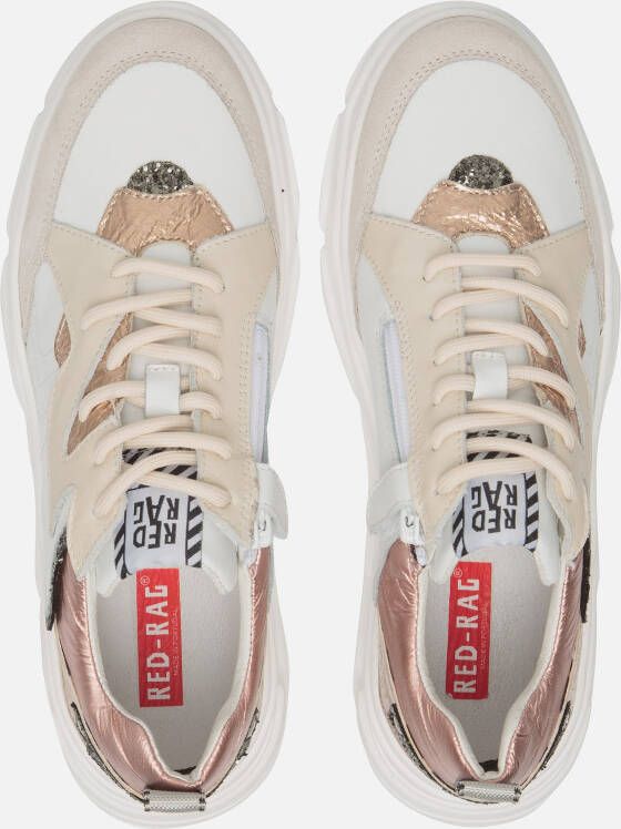 Red-Rag Sneakers goud Leer