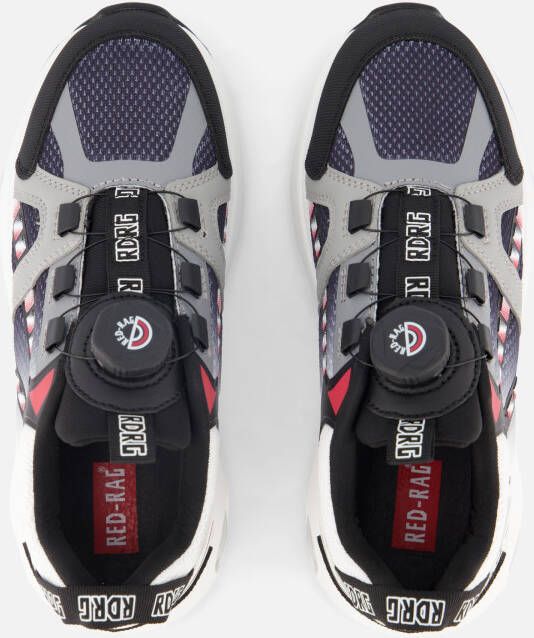 Red-Rag Sock Speedlace Sneakers zwart Textiel