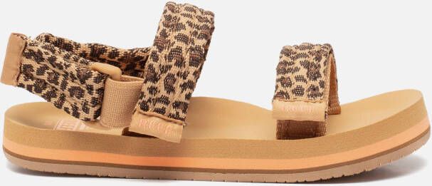 Reef Little Ahi Leopard Sandalen bruin Synthetisch