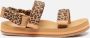 Reef Little Ahi Convertible sandalen met panterprint zwart beige Meisjes Textiel 28 - Thumbnail 5