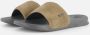 Reef One Slidegrey Tan Heren Slippers Grijs Cognac - Thumbnail 10