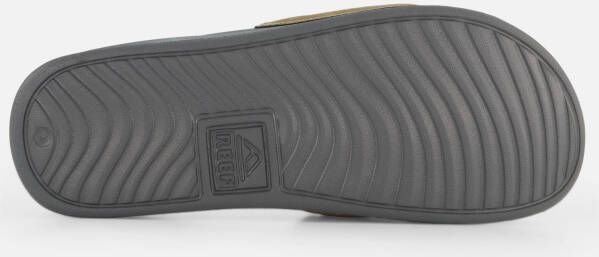 Reef One Slide Slippers bruin Textiel