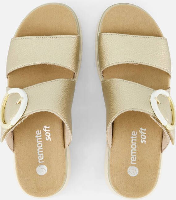 Remonte Slippers goud Synthetisch