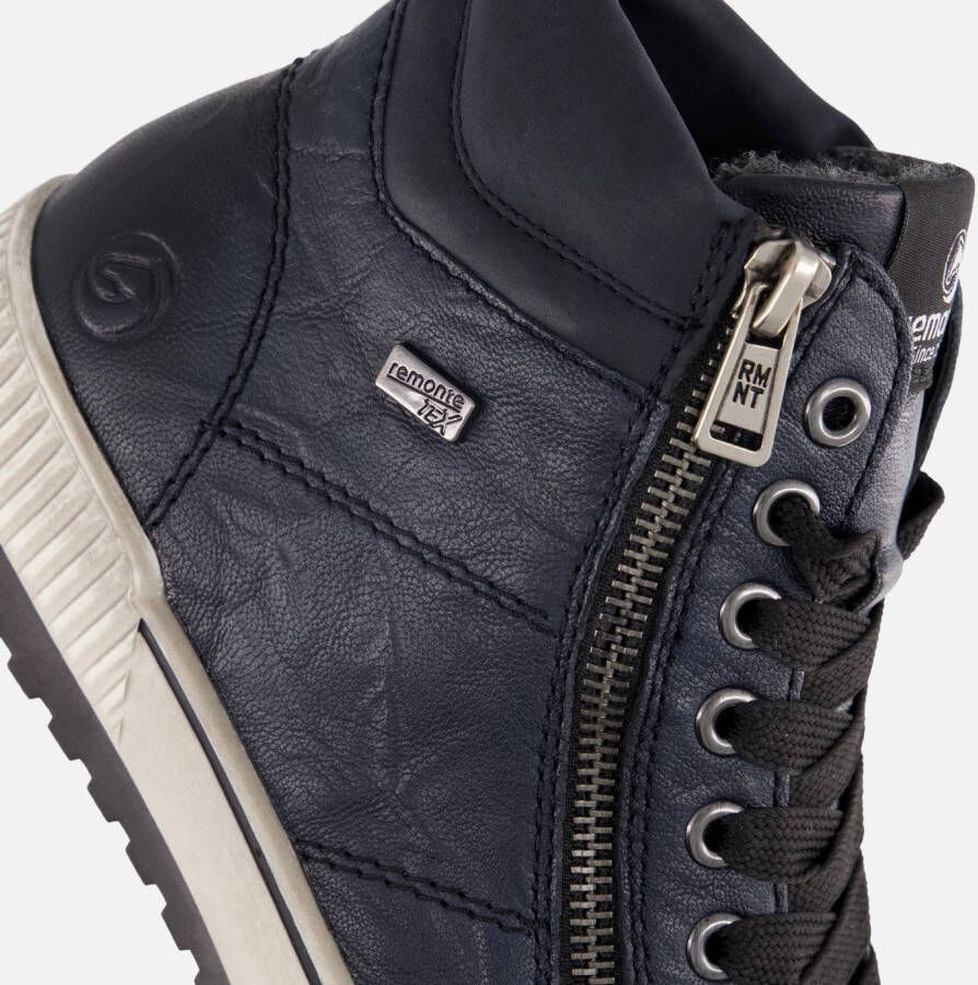Remonte Veterboots blauw Synthetisch
