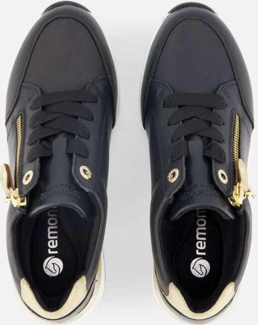 Remonte Wedge Sneakers zwart Synthetisch