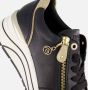 Remonte Stijlvolle Comfort Sneaker met Gouden Accenten Black Dames - Thumbnail 15