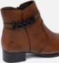 Rieker Stijlvolle cognac enkellaars met zwarte riem Bruin Dames - Thumbnail 7
