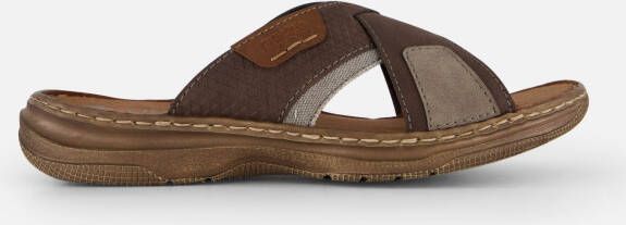 Rieker Erwan Slippers grijs Imitatieleer