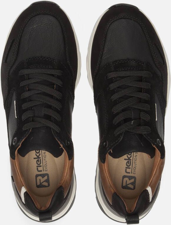 Rieker Evolution Sneakers zwart Leer