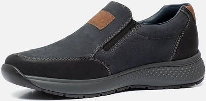 Rieker Instappers blauw Nubuck