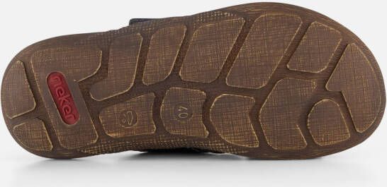 Rieker Jaipur Morelia Slippers blauw Imitatieleer