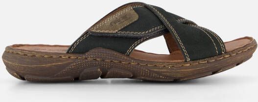 Rieker Jaipur Morelia Slippers blauw Imitatieleer