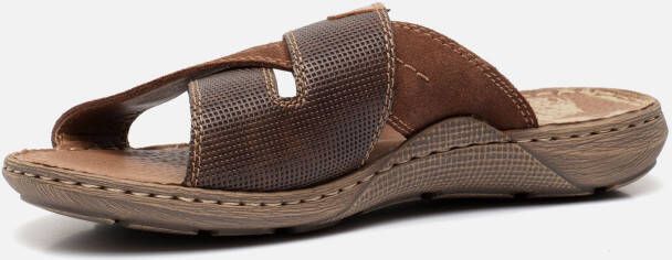 Rieker Kruisband Slippers bruin Synthetisch