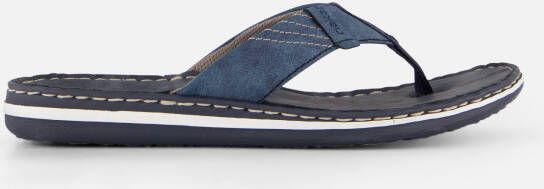 Rieker Morelia Slippers blauw Imitatieleer