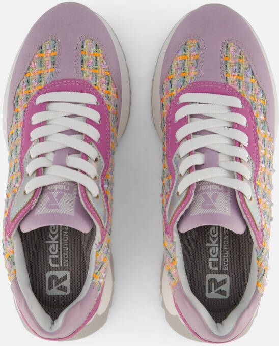 Rieker Revolution Sneakers paars Textiel