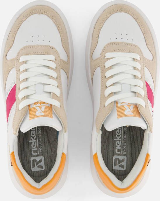 Rieker Evolution Sneakers wit Leer