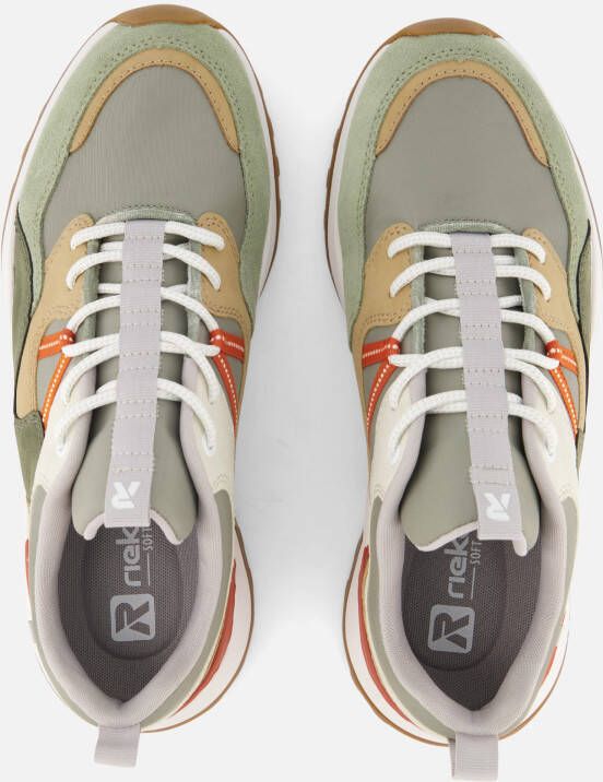 Rieker s Evolution Sneakers groen Leer