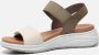 Rieker Sandalen Beige Synthetisch 211267 Dames Kunstleer - Thumbnail 2