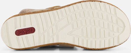 Rieker Sandalen beige Textiel