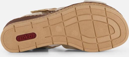 Rieker Sandalen beige Textiel