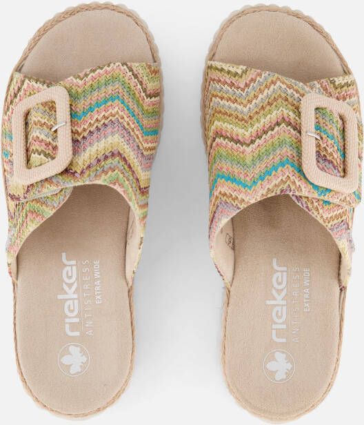 Rieker Sandalen beige Textiel