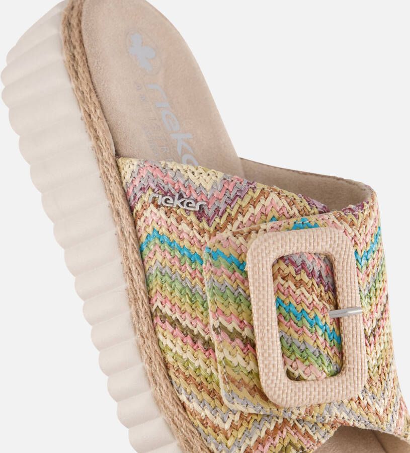 Rieker Sandalen beige Textiel
