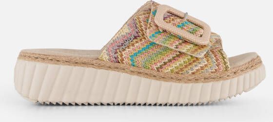 Rieker Sandalen beige Textiel
