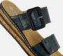 Rieker Petrol Kruis Geborduurde Slipper Green Dames - Thumbnail 6