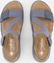 Rieker Blauwe Comfort Sandaal met Klittenbandsluiting Blue Dames - Thumbnail 181