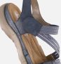 Rieker Blauwe Comfort Sandaal met Klittenbandsluiting Blue Dames - Thumbnail 183