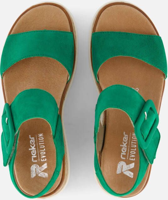 Rieker Sandalen groen Nubuck