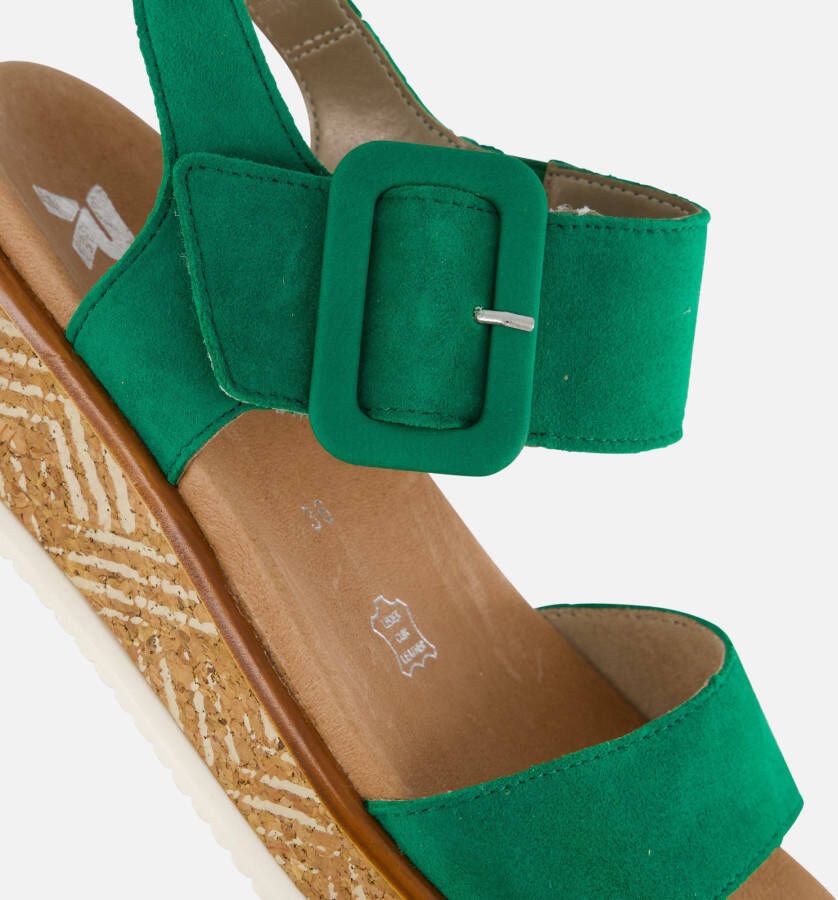 Rieker Sandalen groen Nubuck