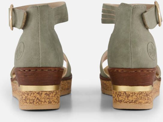 Rieker Sandalen groen Synthetisch