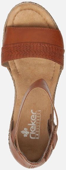 Rieker Sandalen met hak cognac Synthetisch