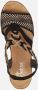 Rieker Zwarte sandalette met geweven bandjes en glitterzool Black Dames - Thumbnail 8