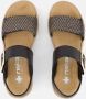 Rieker Sandalen zwart Synthetisch Dames - Thumbnail 6