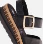 Rieker Comfortabele Leren Sandalen met Verhoogde Zool Black Dames - Thumbnail 12