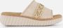 Rieker Slippers beige Textiel Dames - Thumbnail 8