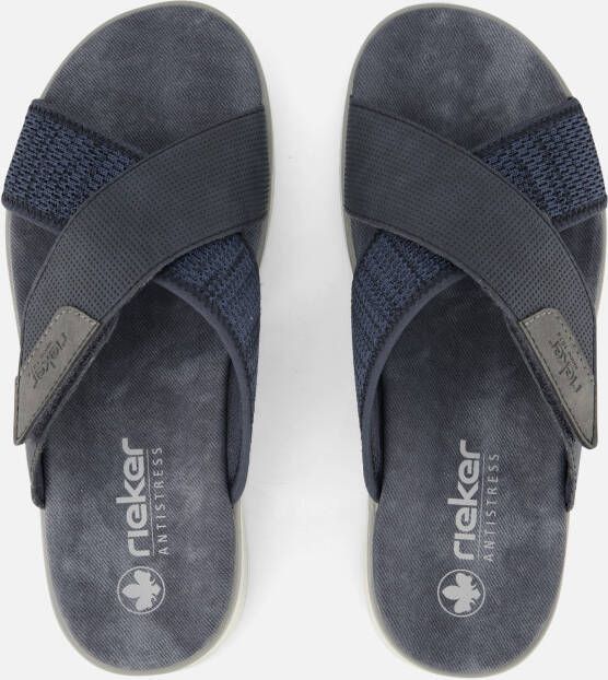 Rieker Knittecht Morelia Balti Slippers blauw