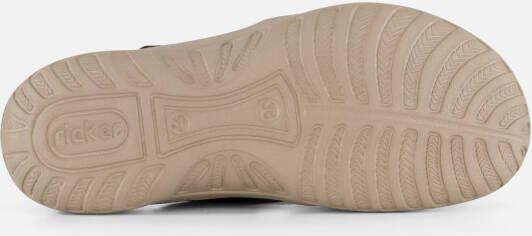 Rieker Slippers zwart Textiel
