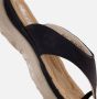Rieker Slippers zwart Textiel Dames - Thumbnail 6