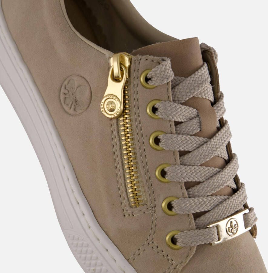 Rieker Sneakers beige Leer