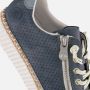 Rieker M2940-10 dames veterschoenen sportief blauw - Thumbnail 17