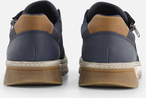Rieker Sneakers blauw Textiel