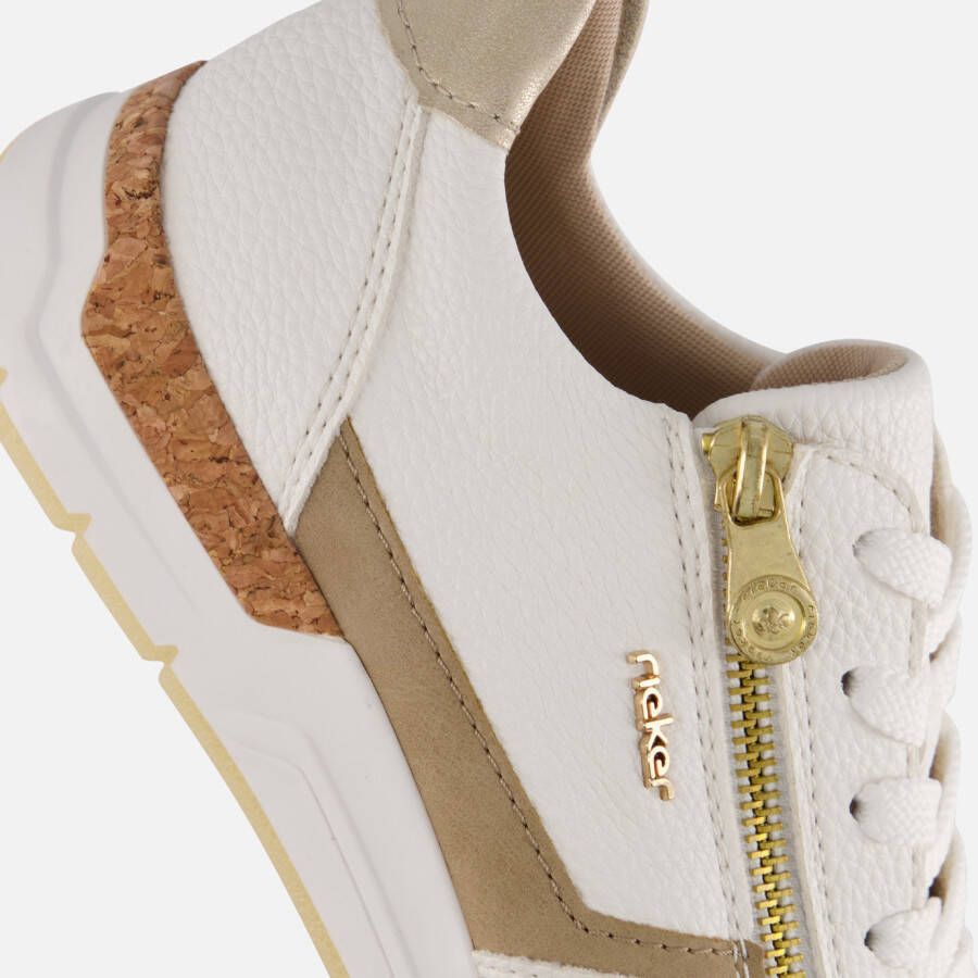 Rieker Sneakers wit Leer