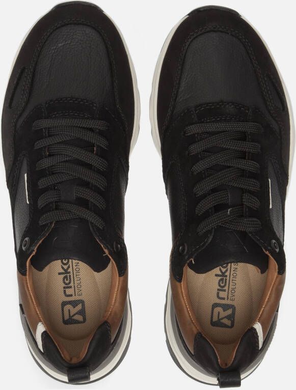 Rieker Evolution Sneakers zwart Leer