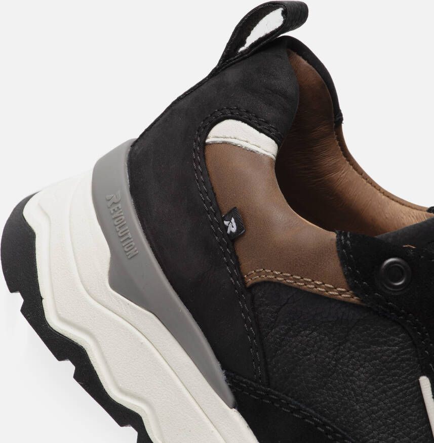 Rieker Evolution Sneakers zwart Leer