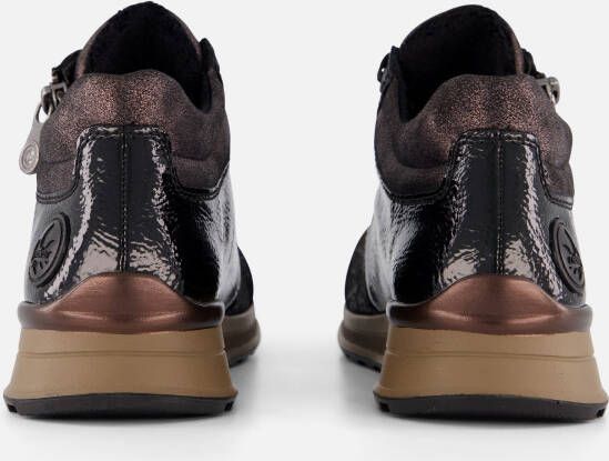 Rieker Sneakers zwart Nubuck
