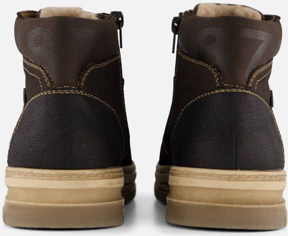 Rieker Veterboots bruin Leer