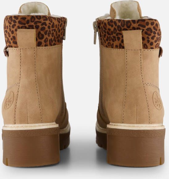 Rieker Veterboots beige Synthetisch
